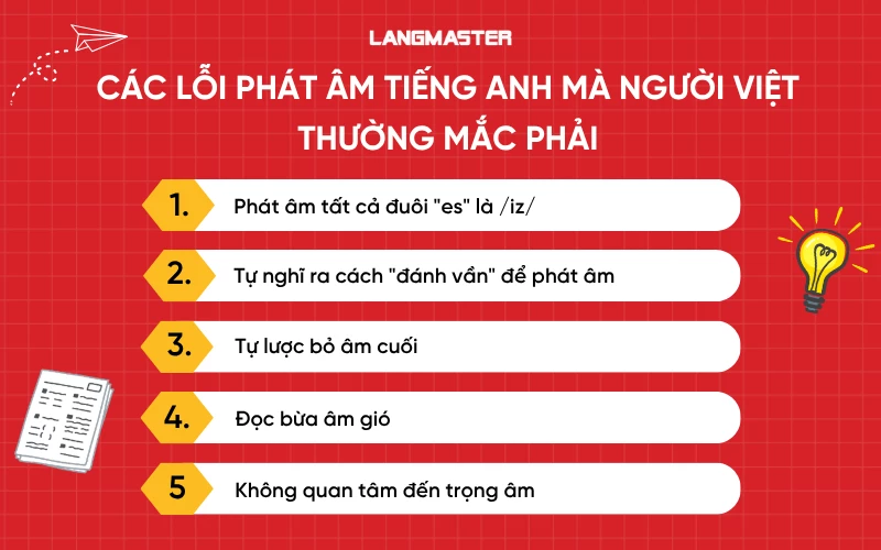 Các lỗi phát âm tiếng Anh mà người Việt hay mắc phải