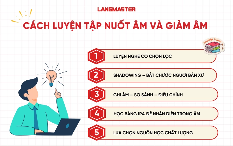 Cách luyện tập nuốt âm và giảm âm hiệu quả