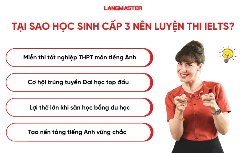 Tại sao học sinh cấp 3 nên luyện thi IELTS?