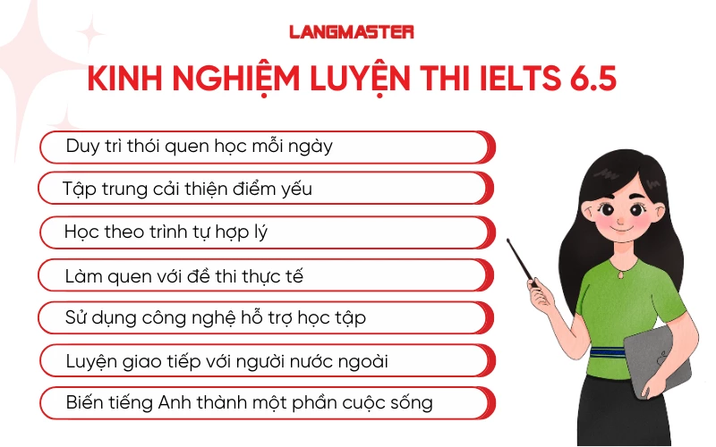Kinh nghiệm luyện thi IELTS 6.5