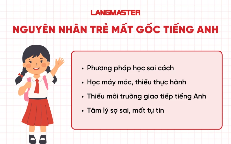 Nguyên nhân trẻ mất gốc tiếng Anh
