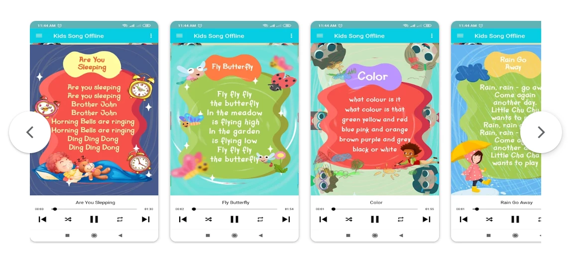 Ứng dụng học tiếng Anh online lớp 1 English kids songs