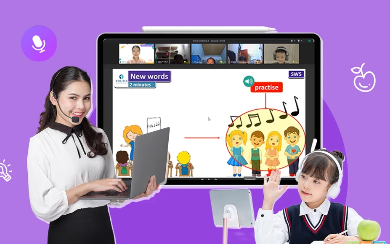 Học tiếng Anh online lớp 2: Edupia