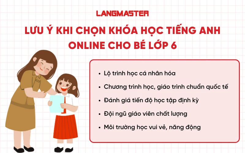 Lưu ý khi chọn khóa học tiếng Anh cho bé