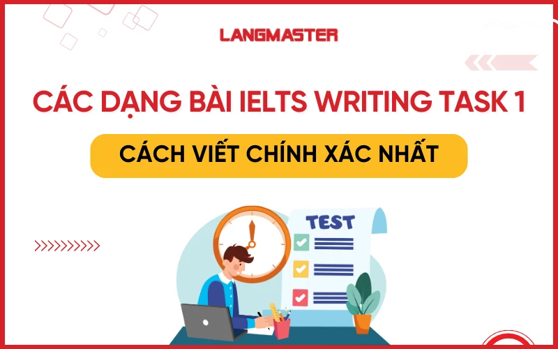 Các dạng bài IELTS Writing Task 1 và cách viết chính xác nhất