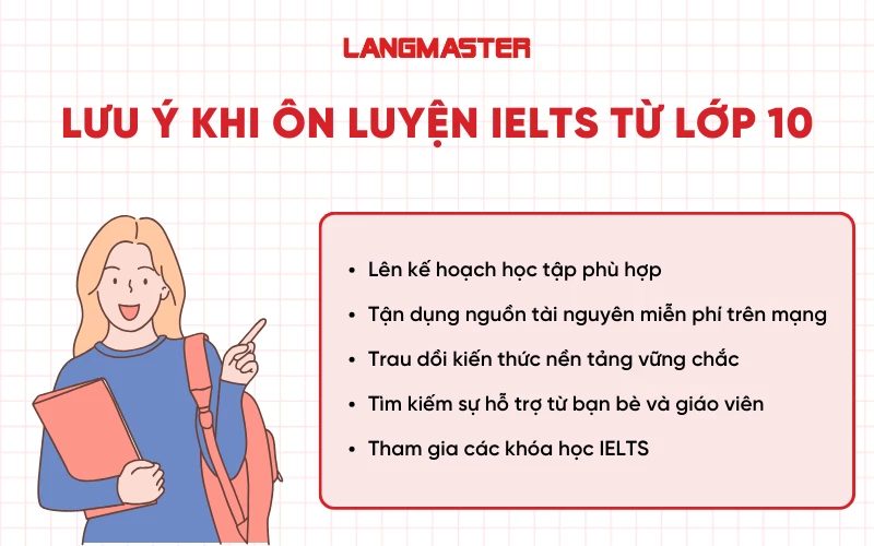 Lưu ý khi ôn luyện IELTS từ lớp 10