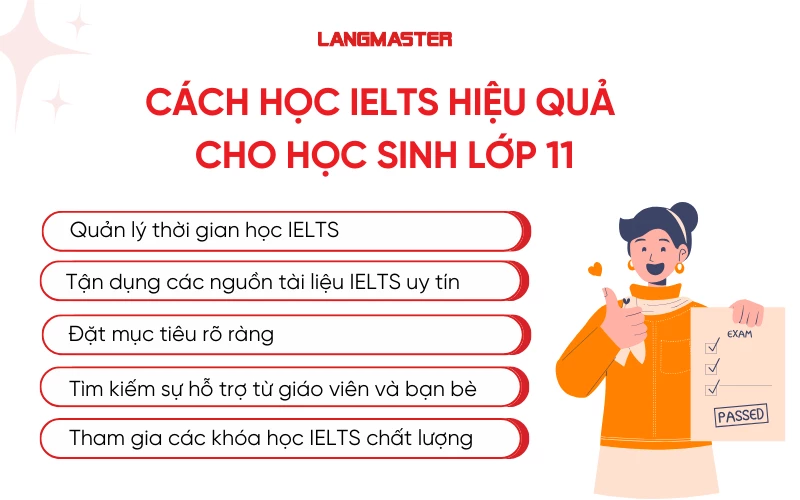 Cách học IELTS hiệu quả cho học sinh lớp 11