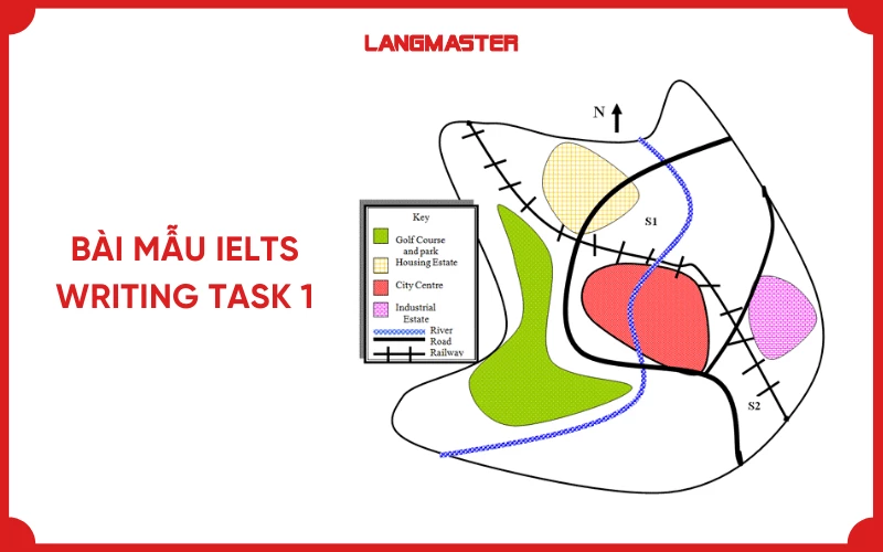 Bài mẫu IELTS Writing task 1 dạng Map