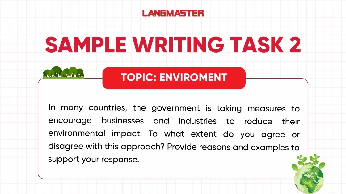 Sample IELTS Writing IELTS Task 2 topic Enviroment
