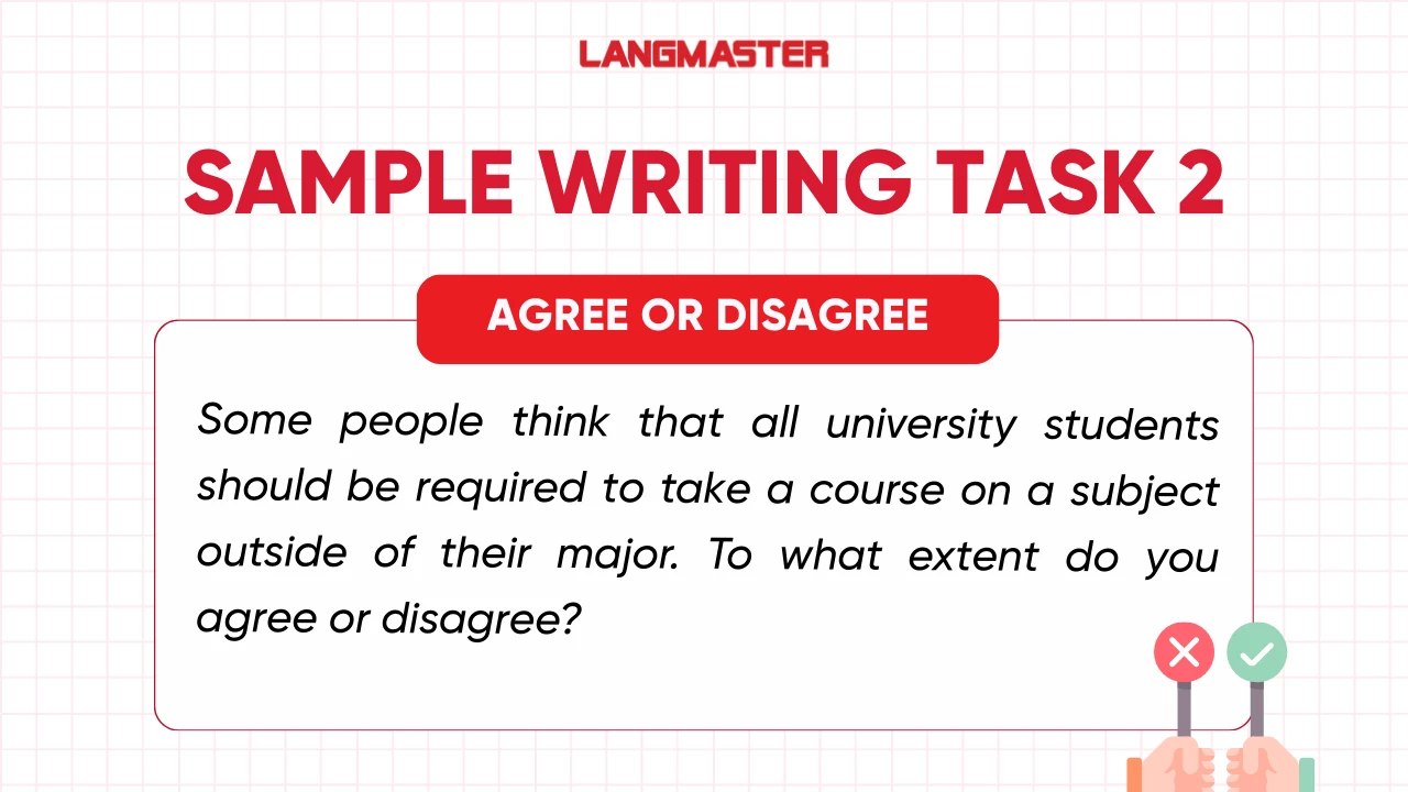 Đề bài mẫu dạng Agree or Disagree trong IELTS Writing Task 2