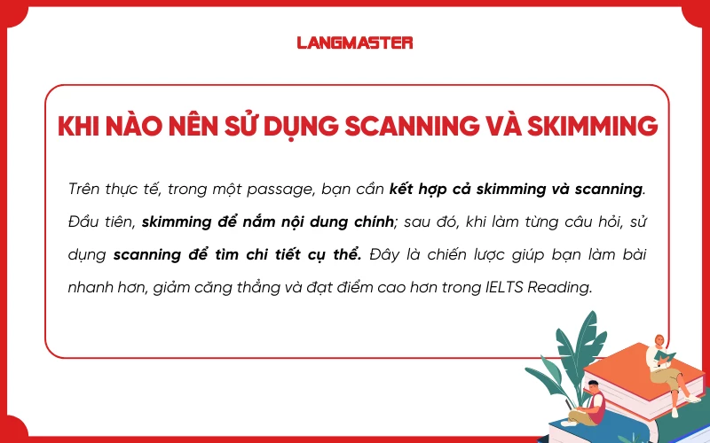 Khi nào nên dùng Scanning và Skimming trong IELTS Reading?