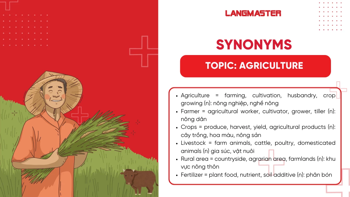 Synonyms chủ đề Agriculture (Nông nghiệp)
