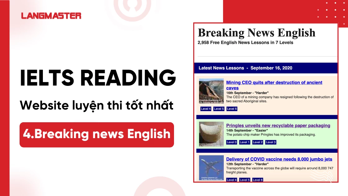 Website luyện thi IELTS Reading tốt nhất