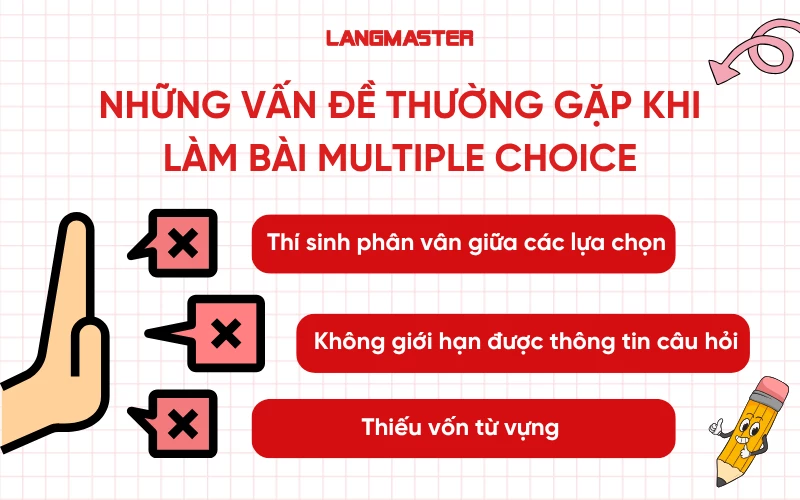 những vấn đề thường gặp phải khi làm bài Multiple Choice
