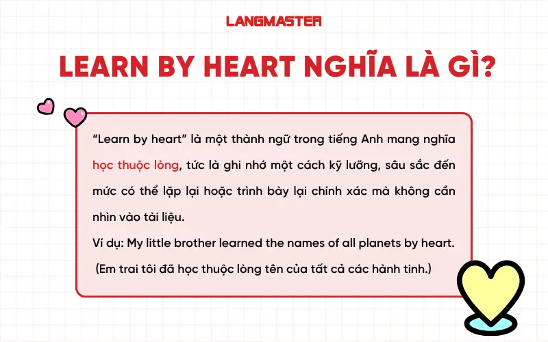 Learn By Heart nghĩa là gì?