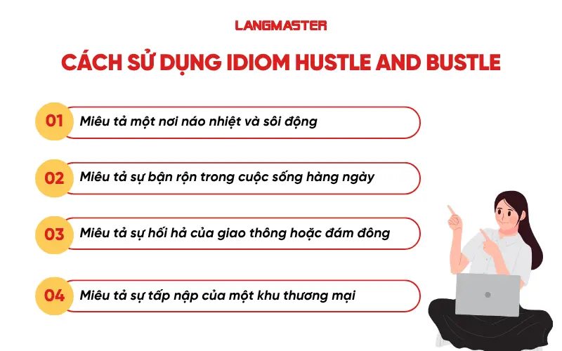 Cách sử dụng idiom Hustle and bustle