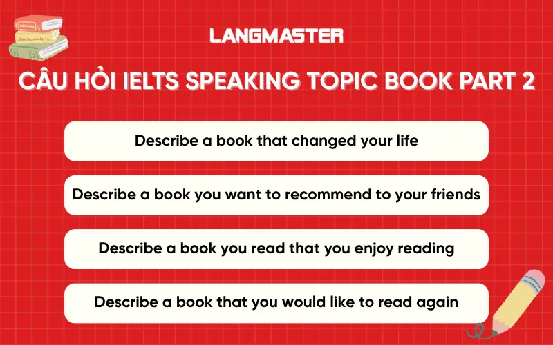 Câu hỏi IELTS Speaking Topic Book Part 2