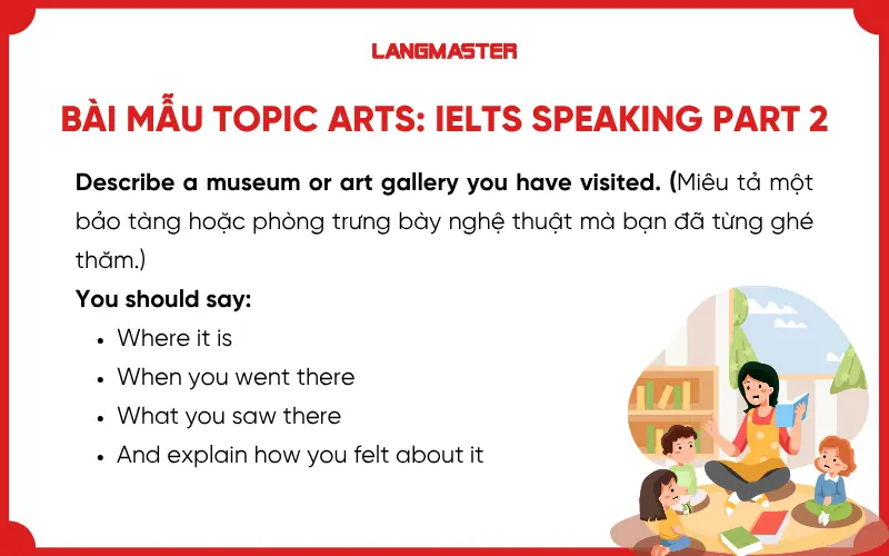 Bài mẫu chủ đề Arts: Speaking Part 2