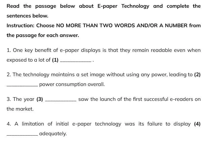 Dạng bài Gap Filling trong IELTS Reading
