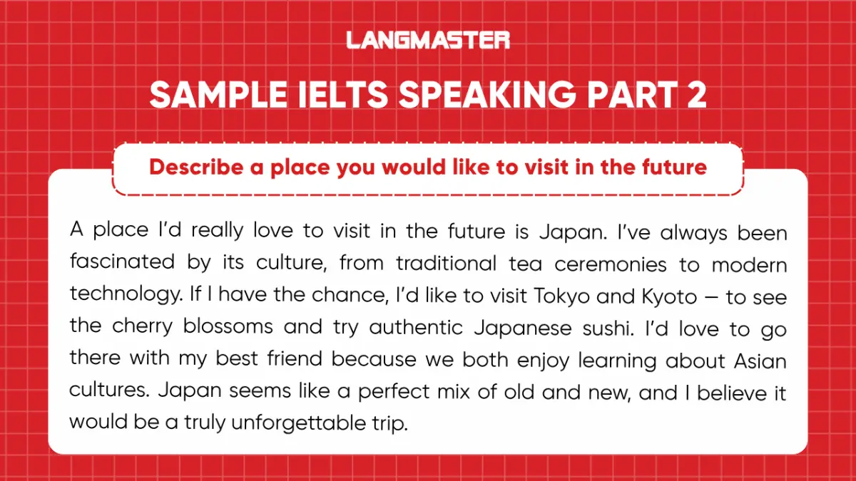 Bài mẫu IELST Speaking Part 2