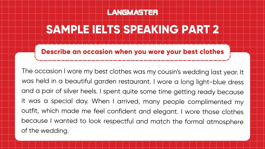 Bài mẫu IELST Speaking Part 2