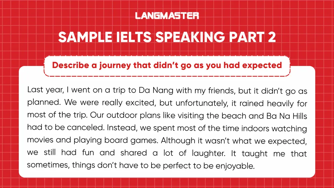 Bài mẫu IELST Speaking Part 2