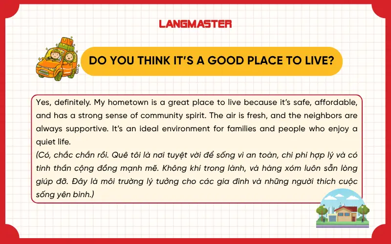 Do you think it’s a good place to live?