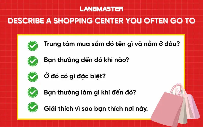 Describe a shopping center you often go to