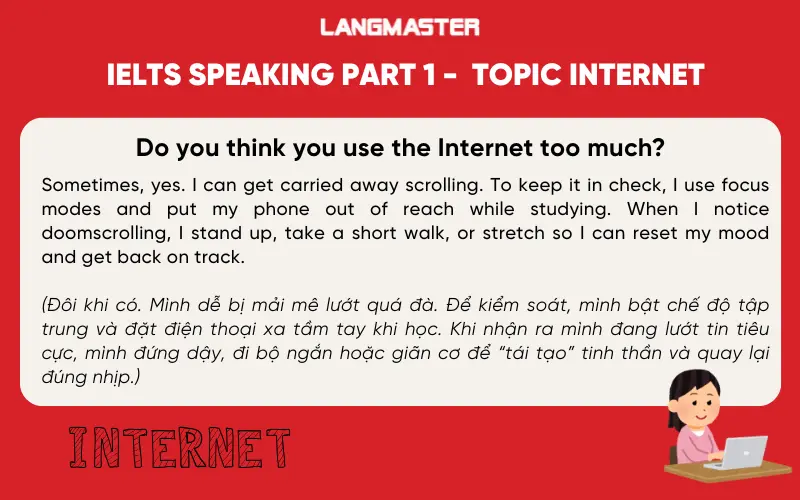 Do you think you use the Internet too much?