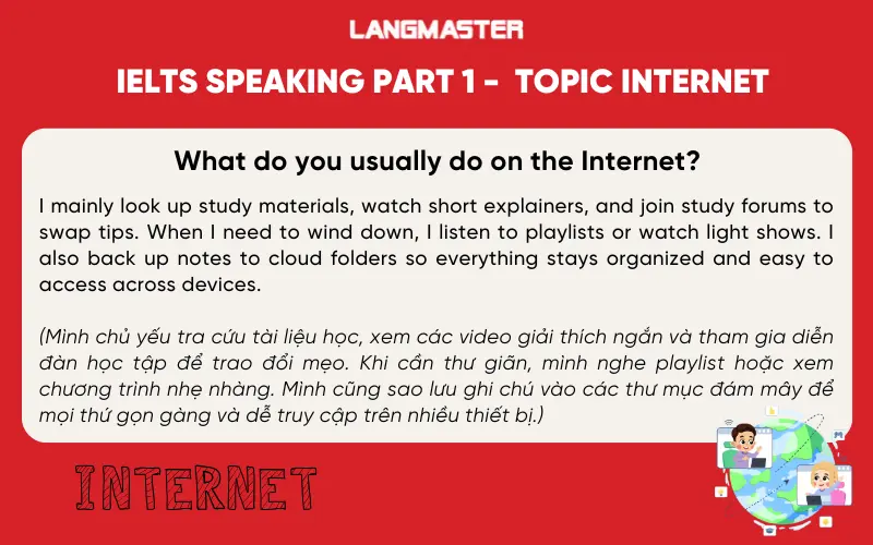 What do you usually do on the Internet?