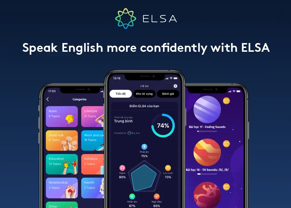 App luyện IELTS Speaking hiệu quả tốt nhất elsa speak