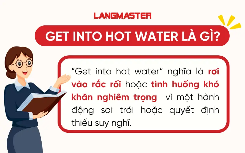 Get into hot water là gì?