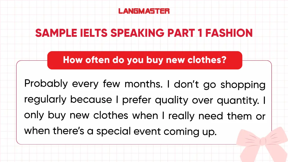 How often do you buy new clothes?