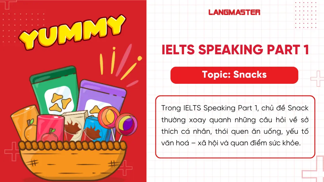 Topic Snack tổng hợp câu hỏi ielts speaking part 1