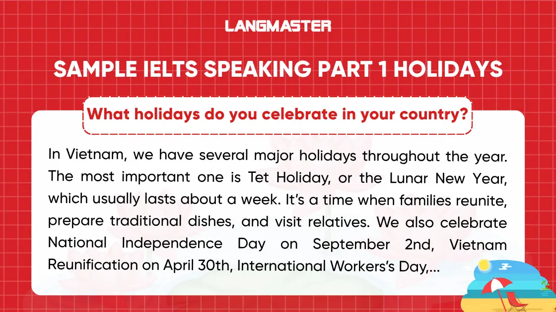 What holidays do you celebrate in your country?