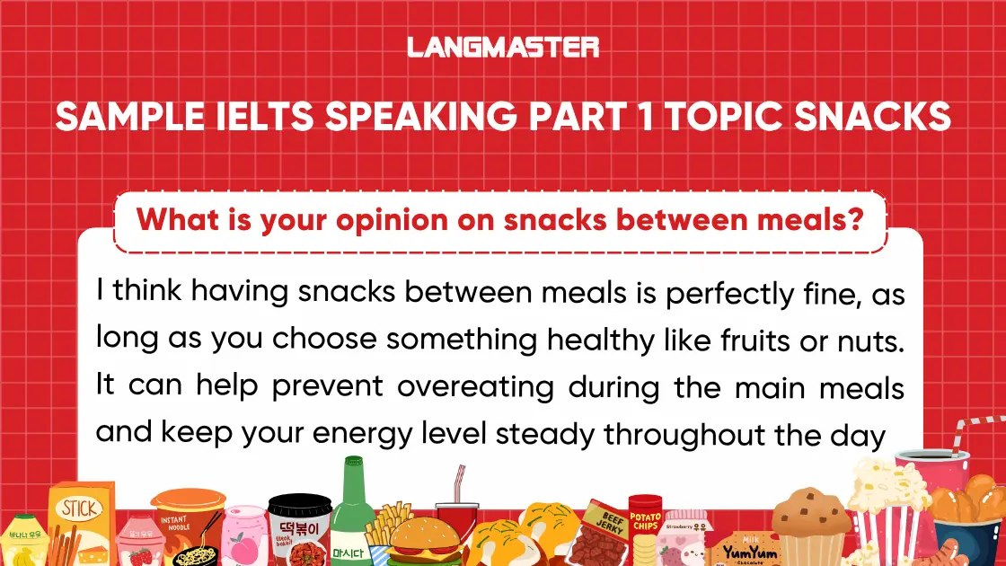 What is your opinion on snacks between meals?