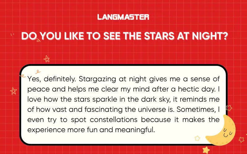 Do you like to see the stars at night?