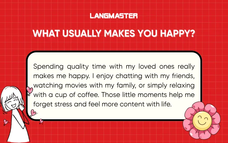 What usually makes you happy?