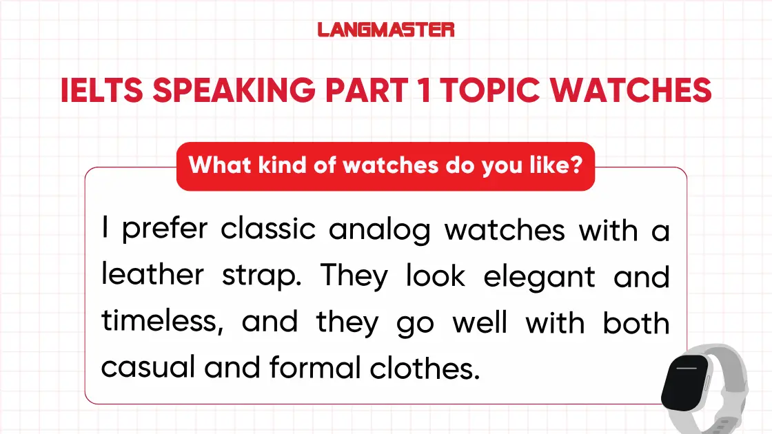 What kind of watches do you like?