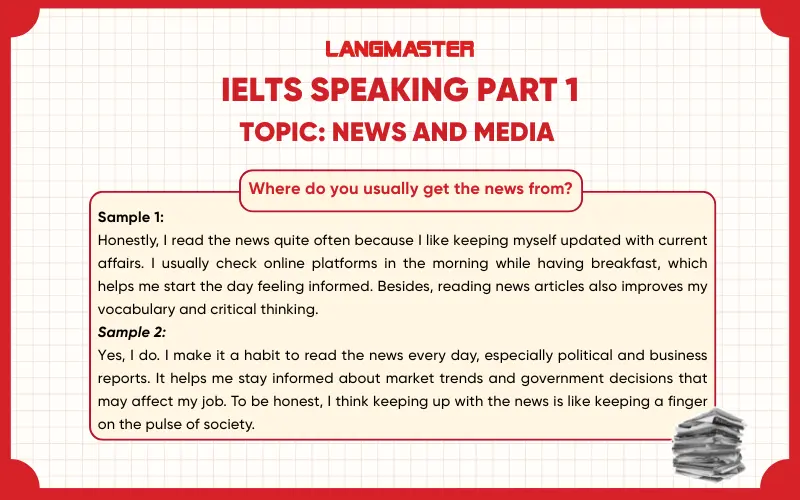Where do you usually get the news from? ielts speaking part 1