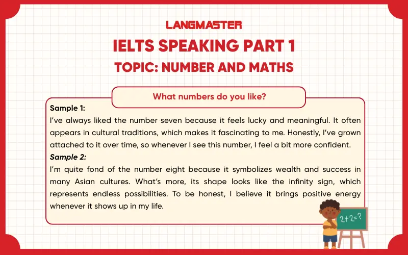What numbers do you like? IELTS Speaking Part 1