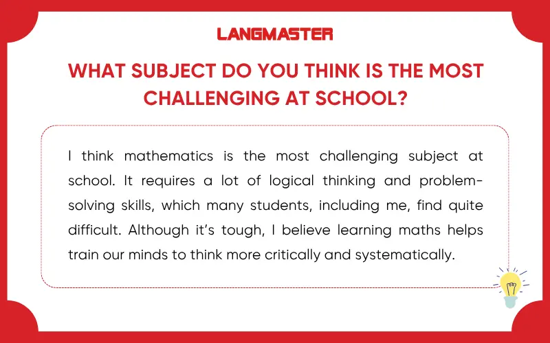 Bài mẫu IELTS Speaking Part 1 topic Challenges