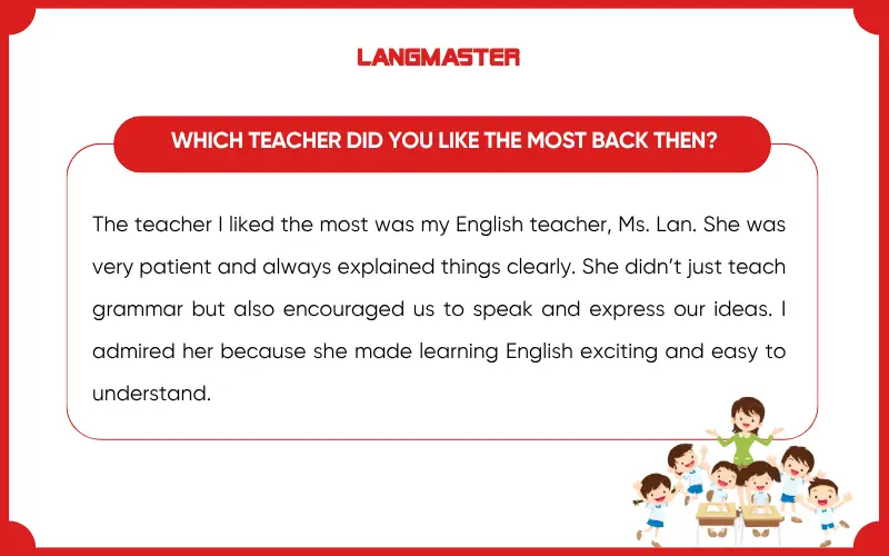 Bài mẫu IELTS Speaking Part 1 Topic Primary School