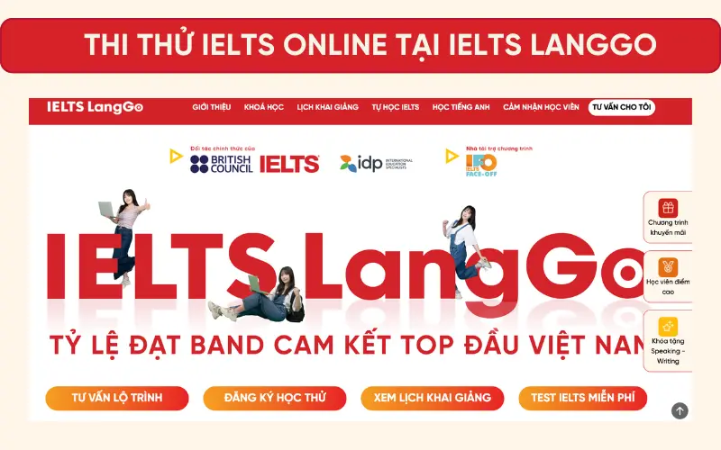 Thi thử tại IELTS LangGo