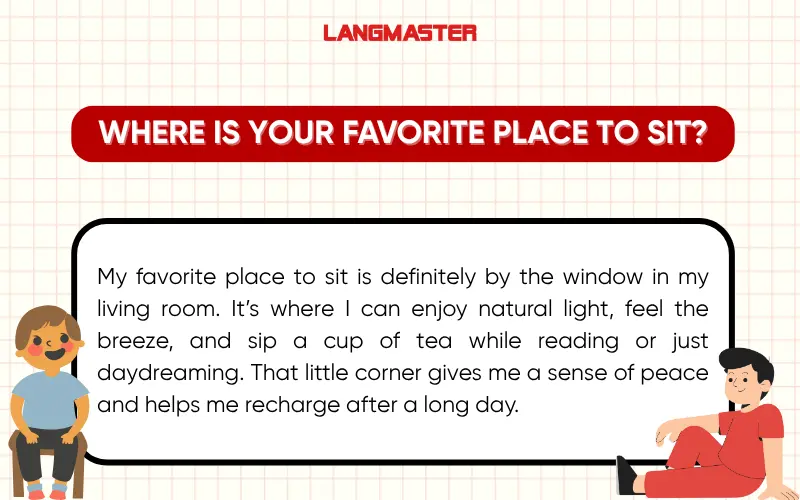 Where is your favorite place to sit?