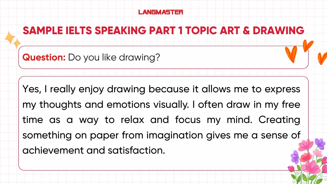 Do you like drawing? ielts speaking part 1 art drawing