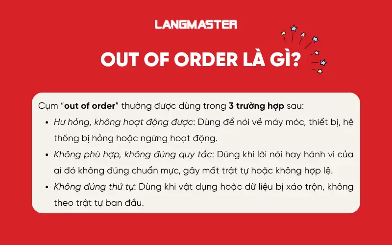 Out of order là gì?