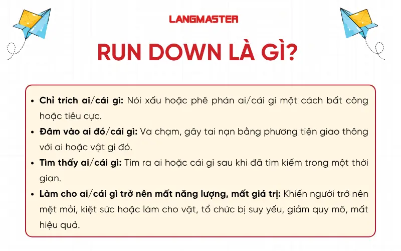 Run down là gì?