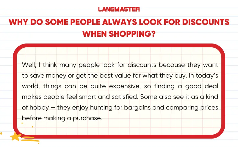 Bài mẫu IELTS Speaking Part 3 topic Consumerism