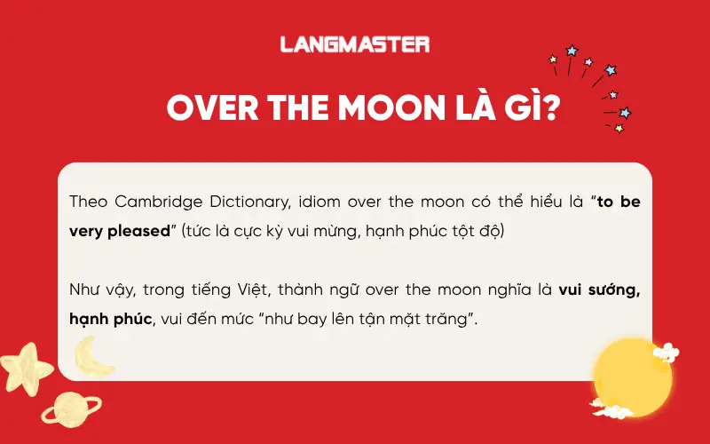 Over the moon là gì?